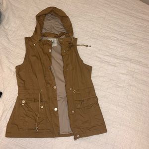 Mustard yellow utility vest